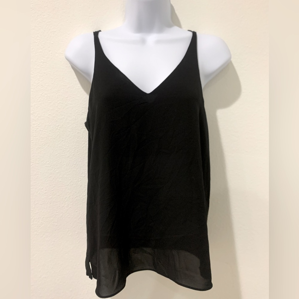 Topshop black two strap Tank top size 4/ small